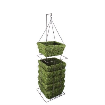 SuperMoss Medium Woven Square Basket Display