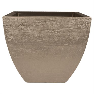 Tusco 16" Modern Square Planter Safari