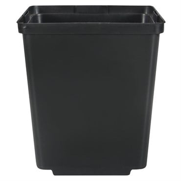 Dillen 05.50 Square Deep Perennial Pot Tag Lock No Teeth Thin Wall Black 256 Per Case 32 Cases Per Pallet