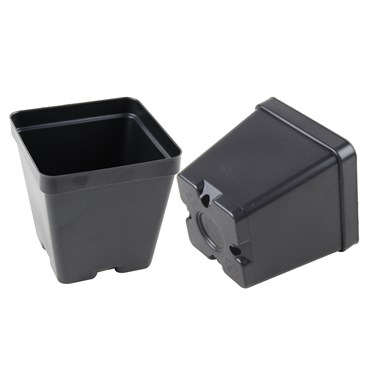 Grower Select 03.50 Square Ps Vacuum Formed Pot Black 684/CS
