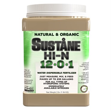 Sustane 12-0-1 Hi-N WDF Soluble 3lb (12/CS) Case Only