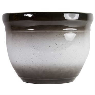 Gardener Select 15" Madison Gradient Brown to White Planter with Brown Specs 15.35"x15.35"x11.22" 6/CS