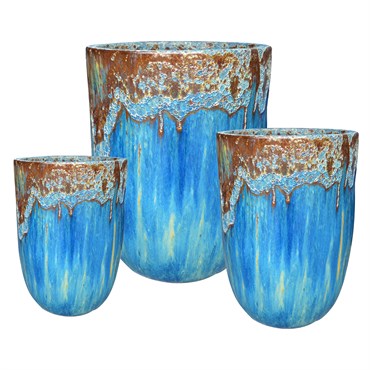 MCarr 12PC Tall Round Plt Volcanic SkyFall