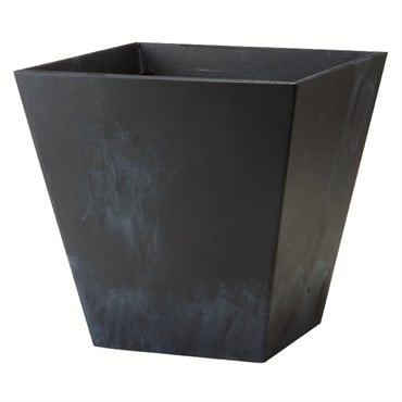 Artstone Ella 12" Square Planter Black