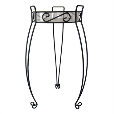 Deer Park 27" Combo Top Plant Stand Black