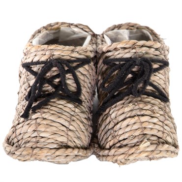 Gardener Select 4"x10" Straw Shoes Topiary Grey 6/CS