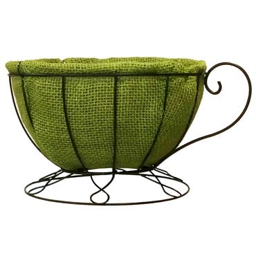 Gardener Select 12" Jute Patio Pot w/ Green Coco Liner 12/CS
