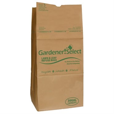 Gardener Select 30Gal Lawn & Refuse Bag EA=5pk 16"x12"x35" 450/PL