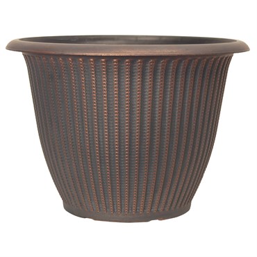 Grower Select 16.00 Piper Planter Vintage Copper 5.7gal 40/CS - 16.5in OD x 11.8in H