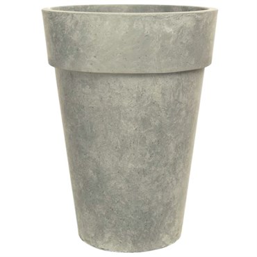 Grower Select 15.00 Euro Tall Planter Faux Concrete 9gal 4/CS - 15in OD x 20in H
