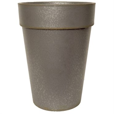 Grower Select 15.00 Euro Tall Planter Galvanized 9gal 4/CS - 15in OD x 20in H