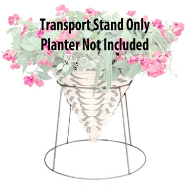 Grower Select Galvanized Cone Transport Stand - Fits 12.00 to 16.00 Cone Basket - 36/CS