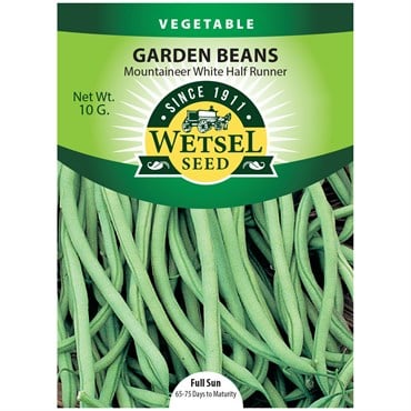 Beans, Mountaineer White Half Runner - 10 Gram