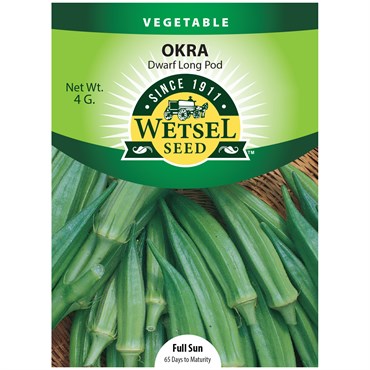 Okra, Long Pod Green - 4 grams