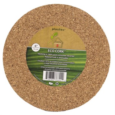 Plastec 6" Eco Real Cork Mat