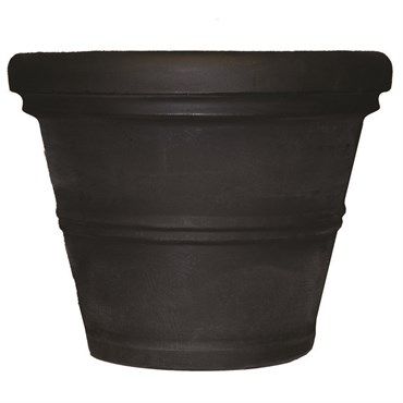 Tusco 30" Rolled Rim Planter Black