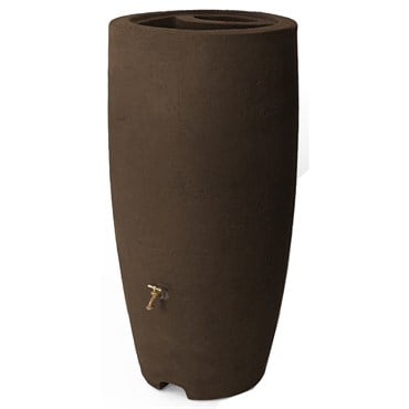 Algreen 80gal Athena Rain Barrel Brownstone