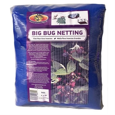 ANF 8'x50' Big Bug Net Blue 1/6" Mesh