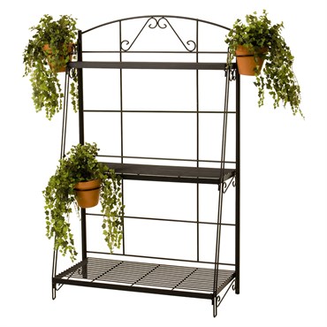 Deer Park 3 Shelf Plant Stand Black