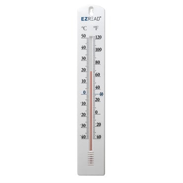 Headwinds 15.5" EZ Read In/Out Thermometer White