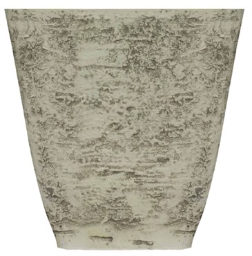 HC 15" Tahoe Square Birch Planter White Listo