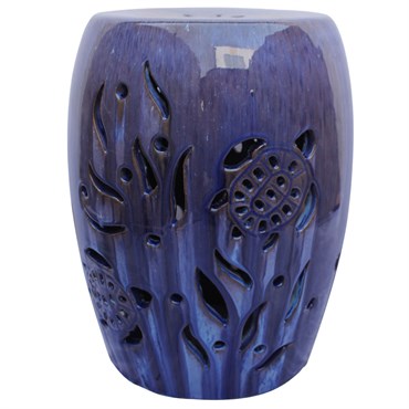 MCarr 19" Sea Turtle Stool Falling Blue