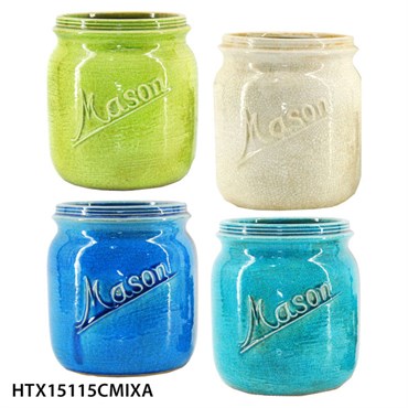 MCarr 16PC 5.1" Mason Tall Jar Set