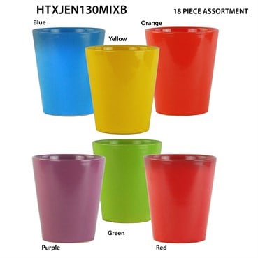 MCarr 18pc Tall Round Pot Set Mixed Colors