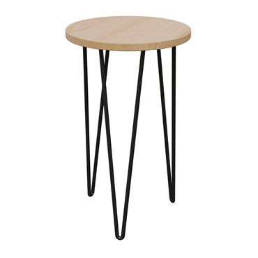 Panacea 16" Steel & Bamboo Mid Century Plant Stand