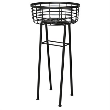 Panacea 24" Modern Farmhouse Basket Plant Stand