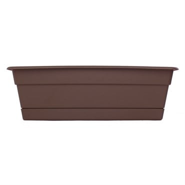 Bloem 24" Dura Cotta Window Box Chocolate