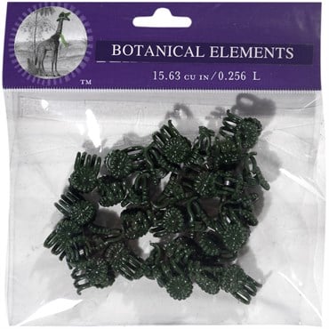 SuperMoss 30pc Small Green Daisy Orchid Clips