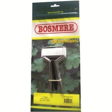 Bosmere 5" Metal Plant Markers 10pk & Pencil