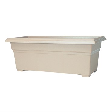 Countryside 27" PatioTub White Rectangular Planter