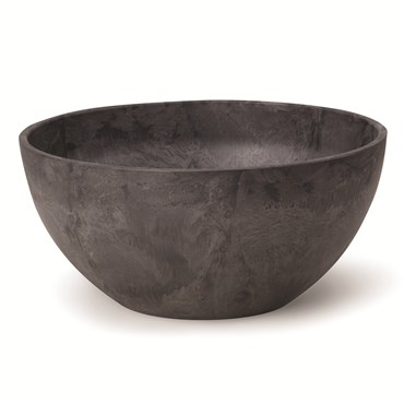 Artstone Napa 10" Bowl Planter Black