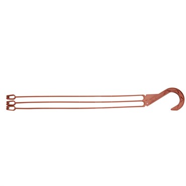 DLN E10L LONG 3 STRAND PLASTIC HANGER CLAY 50/BG 9BG/CS