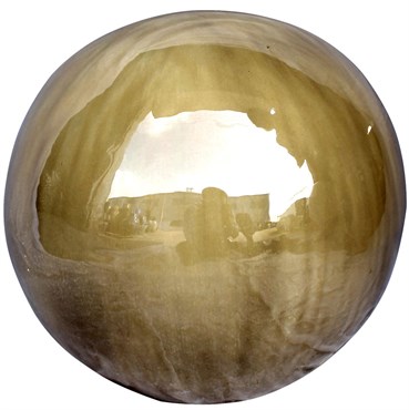 MCarr 12" Sphere Brown Cream