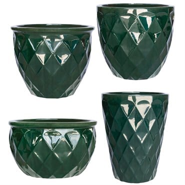 MCarr 26pc Teardrop Planter Pallet Glass Green