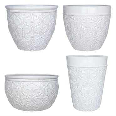 MCarr 26pc Fleur De Lis Planter Pallet White