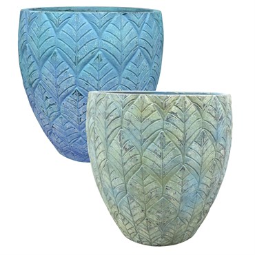 MCarr 12pc Round Leaf Planter Pallet Mixed Colors