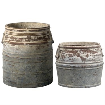 MCarr 54pc Farm Pail Planter Pallet Grad Rustic Blue