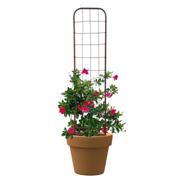 Panacea 48" Rustic Woven Pot Trellis Rust