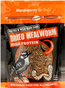 Unipet 3.5oz Mealworm To Go Ziplock Pack