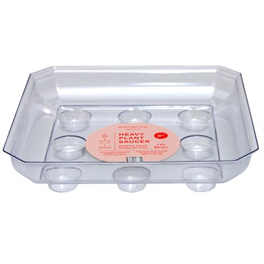 CWP 8" Square Carpet Saver Heavy Footed Saucer