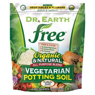 Dr Earth 8qt Free All Purpose Vegetarian Potting Soil