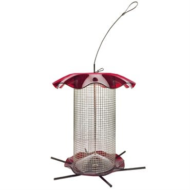 Friends of Flight 11" 3qt Seed Acrylic Feeder Red