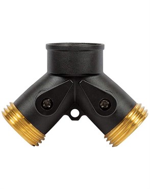 Gilmour Heavy Duty Brass Dual Shut-Off Valve