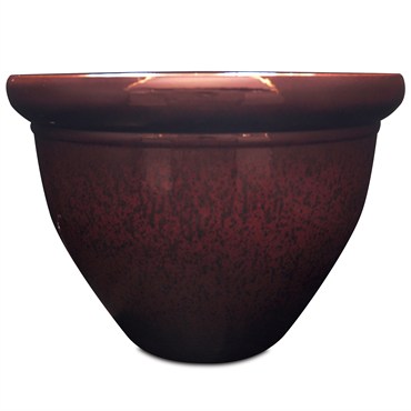 Listo 9" Pizzazz Resin Pltr Warm Red w/speckle