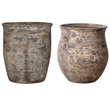 MCarr 36pc Round Planter Pallet Weathered Dark Brown