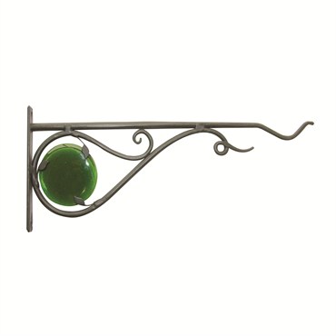 Panacea 15" Forged Stained Glass Plant Bracket